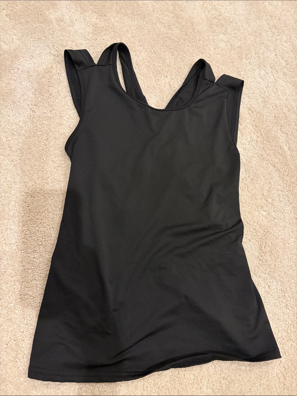 Women’s Black Strappy Racerback Tank Top